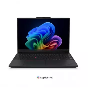 Lenovo ThinkPad T16 Gen 5 16 inch WUXGA nešiojamas kompiuteris, Intel Core Ultra 5 325U, 16GB DDR5, 512GB SSD, Intel Graphics, Windows 11 Pro, Nordic apšviesta klaviatūra, juoda spalva, pirštų atspaudų skaitytuvas, 5G paruoštas, 3 metų garantija
