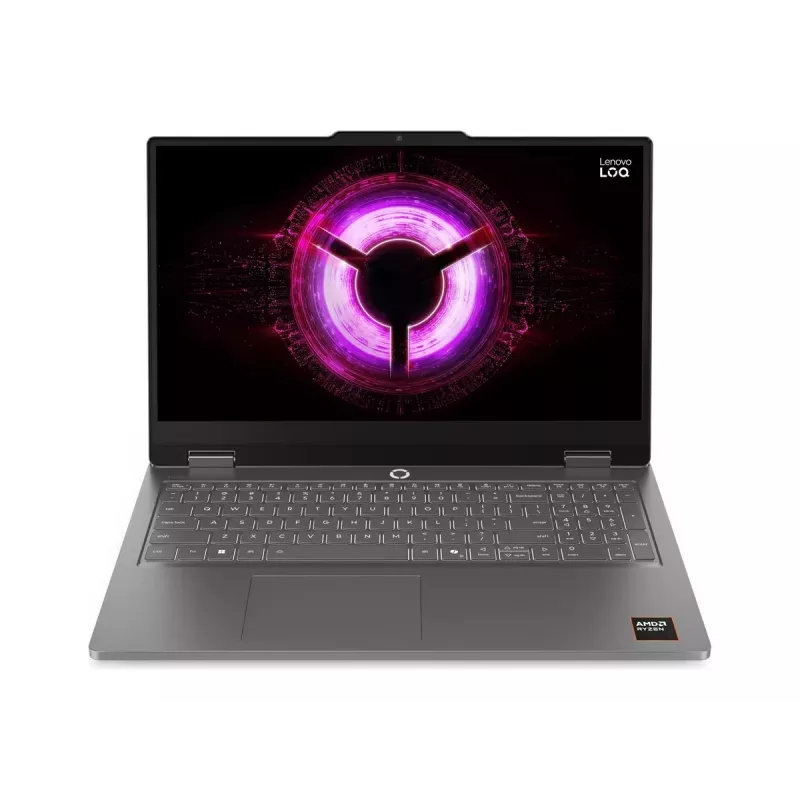 Lenovo LOQ Essential 15ARP11 AMD nešiojamas kompiuteris, 15,6 inch FHD IPS, AMD Ryzen 7, 16GB DDR5, 512GB SSD, NVIDIA GeForce RTX 5060, Windows 11 Home, Luna Grey
