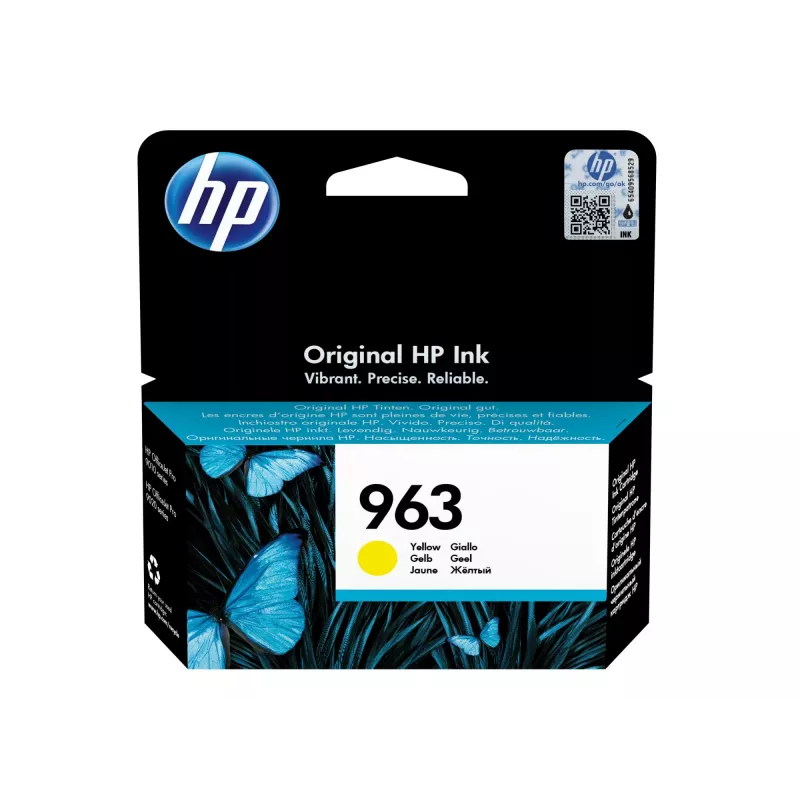 HP 963 geltonas originalus rašalo kasetė