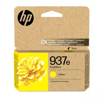 HP 937e EvoMore geltonas originalus rašalo kasetė