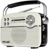 SVEN SRP-500 nešiojamas Bluetooth garsiakalbis, baltas (3W, FM/AM/SW radijas, USB, microSD, AUX, baterija)