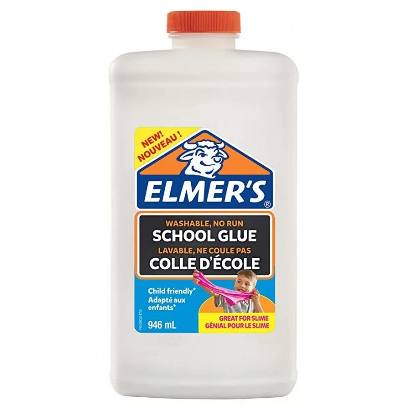 Elmer's 2079104 skysti klijai – 946 ml (32 fl oz) – išplaunami PVA, džiūsta skaidriai – suspaudžiamas buteliukas