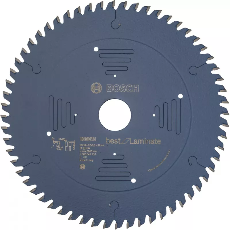Bosch 2608642133 Optiline Wood Circular Saw Blade 216mm 60 Teeth HLTCG skirtai laminatui