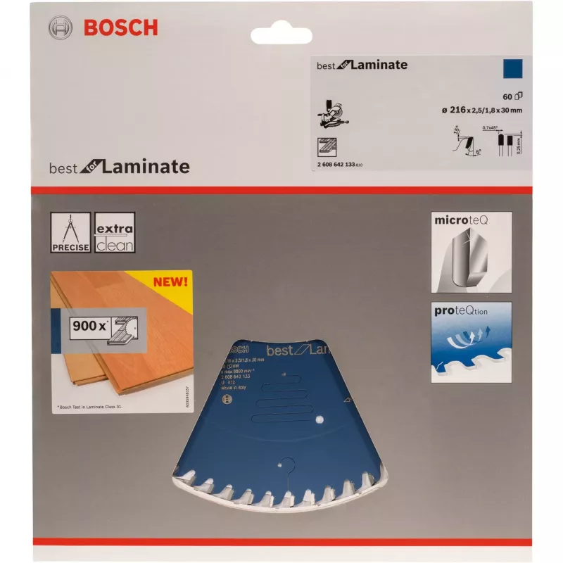 Bosch 2608642133 Optiline Wood Circular Saw Blade 216mm 60 Teeth HLTCG skirtai laminatui