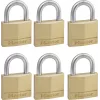Master Lock 140EURSIX 6 vienodų spynų rinkinys su 22 mm žalvariniu korpusu