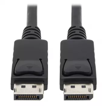 Tripp Lite Series DisplayPort laidas su fiksuojančiomis jungtimis, 4K 60 Hz (M/M), juodas, 6 ft
