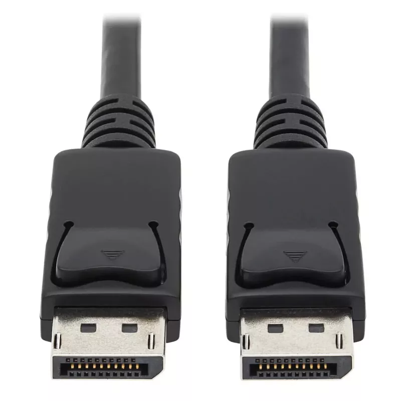 Tripp Lite Series DisplayPort laidas su fiksuojančiomis jungtimis, 4K 60 Hz (M/M), juodas, 6 ft
