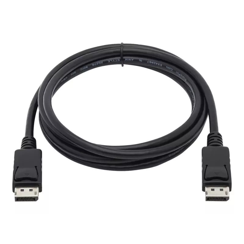 Tripp Lite Series DisplayPort laidas su fiksuojančiomis jungtimis, 4K 60 Hz (M/M), juodas, 6 ft