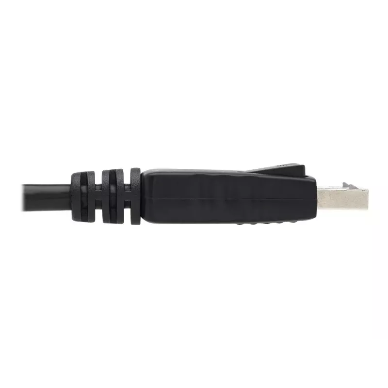 Tripp Lite Series DisplayPort laidas su fiksuojančiomis jungtimis, 4K 60 Hz (M/M), juodas, 6 ft