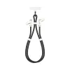 SBOX LANYARD BLACK USB-C į USB-C kabelis 1,5 m, juodas
