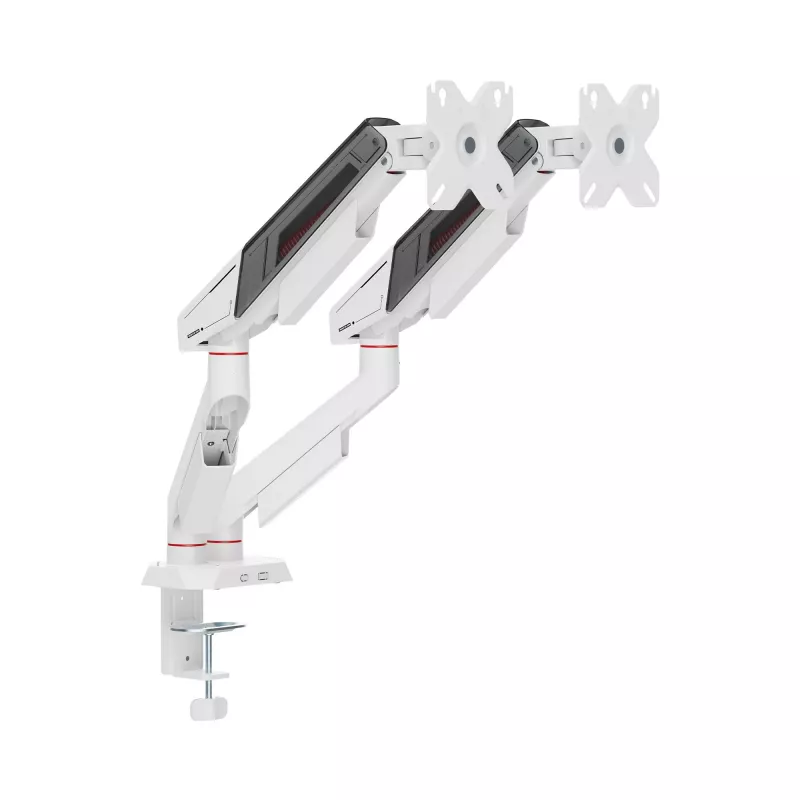 Stalinis dviejų monitorių laikiklis White Shark KHUFU-II GMS-3211 / 2 Monitor Desktop Mount