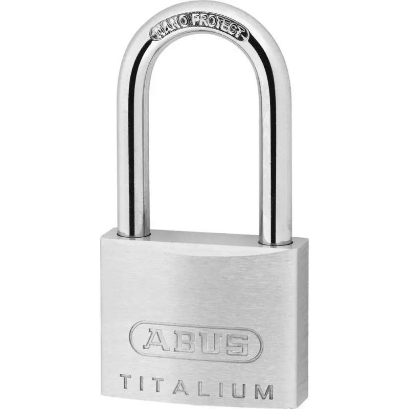 ABUS 64TI/40HB40 KD Titalium spyna su skirtingais raktais, aukšta kilpa, 5 saugumo lygis