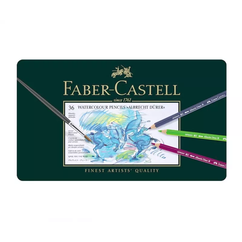 Faber-Castell Polychromos spalvotų pieštukų rinkinys – 36 vnt. – metalinė dėžutė – FC-117536