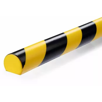 Durable S32R Grindinių kabelių apsauga, PVC, juoda/geltona, apvali, 1000 mm
