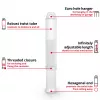 EINHELL-KWB SDS-plus gręžtuvų rinkinys, Ø 6-14 mm (7 vnt., 210 mm)