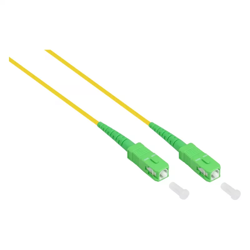 Good Connections OS2 Single-Mode Fiber Optic Patch Cable LC/SC Duplex 9/125µm 3m Geltona