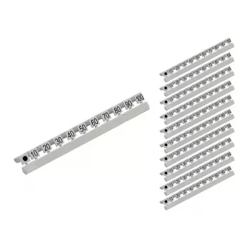 GoodConnections® LC šviesolaidinių kabelių numeravimo žymekliai, žymėjimas nuo 10 iki 254,00 cm dešimtimis, 10 vnt. rinkinys (GC-N0071)