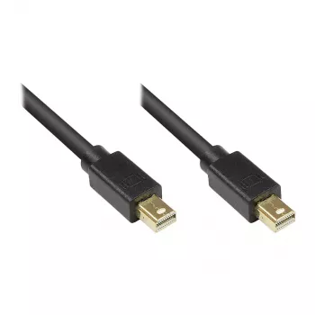 GoodConnections Mini DisplayPort 1.2 laidas, kištukas–kištukas, auksuoti kontaktai, juodas, 1 m