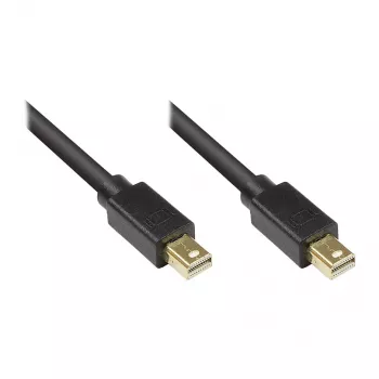 GoodConnections Mini DisplayPort 1.1 laidas, Kištukas-Kištukas, Auksuoti kontaktai, Juodas, 5 m