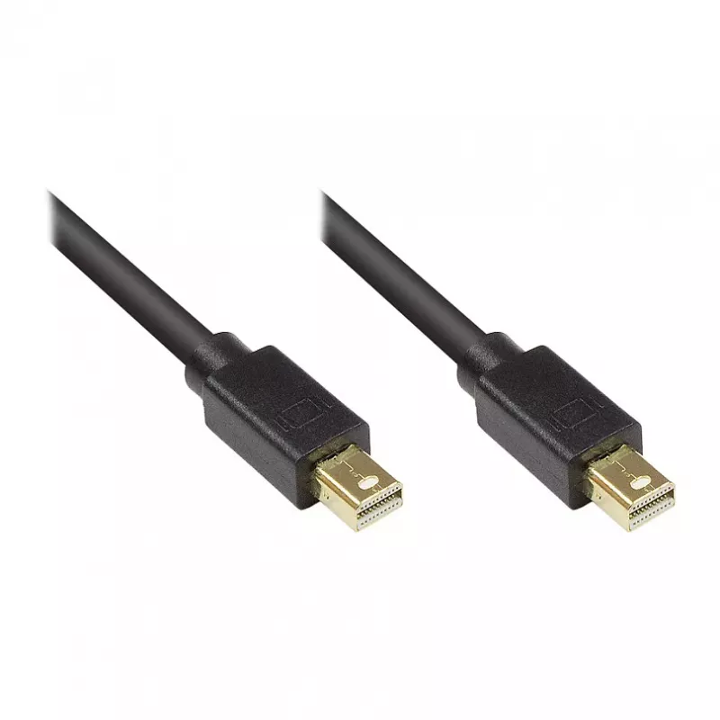 GoodConnections Mini DisplayPort 1.1 laidas, Kištukas-Kištukas, Auksuoti kontaktai, Juodas, 5 m