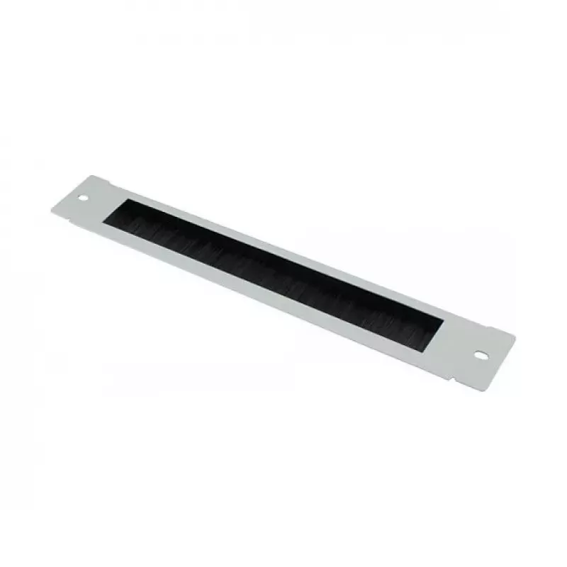 GoodConnections Brush Strip 380 mm x 57 mm, šviesiai pilka (RAL7035), skirta Good Connections® 19 sieniniam korpusui FLAT-Pack (GC-RFxxxG)