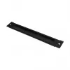 GoodConnections Brush Strip 380 mm x 57 mm, skirta GoodConnections 19 inch sieniniam korpusui FLAT-Pack (GC-RFxxxS), Deep Black (RAL 9005)