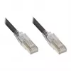 Good Connections RNS® Patch Cable with Latch Protection and Locking, Cat. 6A, S/FTP, PiMF, Halogen-Free (LSZH), 500MHz, Black, 1,5m