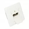 GoodConnections Network Outlet Cat. 6, 2xRJ45, Shielded, Flush-mount, Design-compatible, Vertical Cable Entry, Pearl White RAL 1013 (GC-N0025)