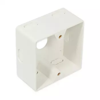 GoodConnections Sieninis Montažinis Dėklas 80x80x40mm Perlų Balta RAL 1013 GC-N0029