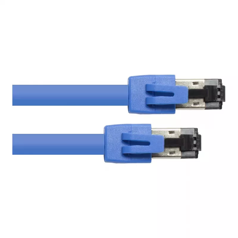 GoodConnections RNS® Patch Cable Cat. 8.1, S/FTP, PiMF, LSZH, 2000MHz, 40Gbit/s, Blue, 0,5m