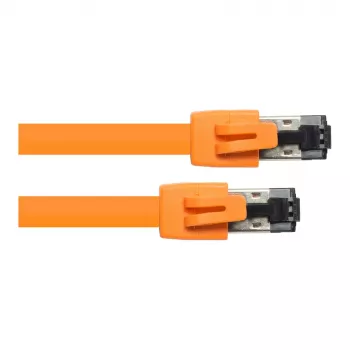 GoodConnections RNS® Cat.8.1 S/FTP Patch Cable, PiMF, LSZH, 2000MHz, 40Gbit/s, Orange, 0,5m