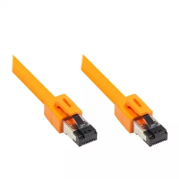 GoodConnections RNS® Cat.8.1 S/FTP Patch Cable, LSZH, 2000MHz, 40Gbit/s, Orange, 1,5m