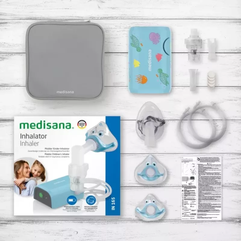 MEDISANA Inhalator IN 165 Kompresorinis inhaliatorius baltas/mėlynas
