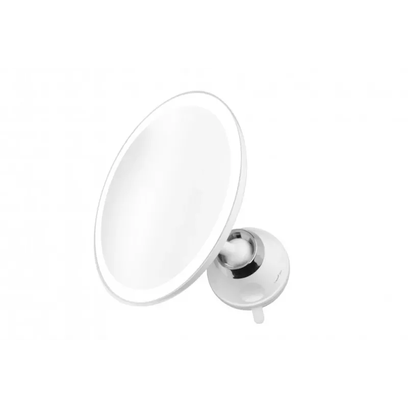 Medisana CM 850 LED kosmetinis veidrodis su 5x padidinimu, dienos šviesos LED, jutikliniu valdymu, 360° sukimu, sidabrinis