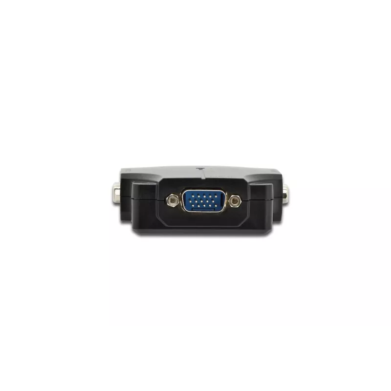 DIGITUS DS-41120-1 VGA skirstytuvas, 2 prievadų, plastikinis korpusas, 350 MHz, HDSUB 15/M į 2x HDSUB 15/F, 1080p
