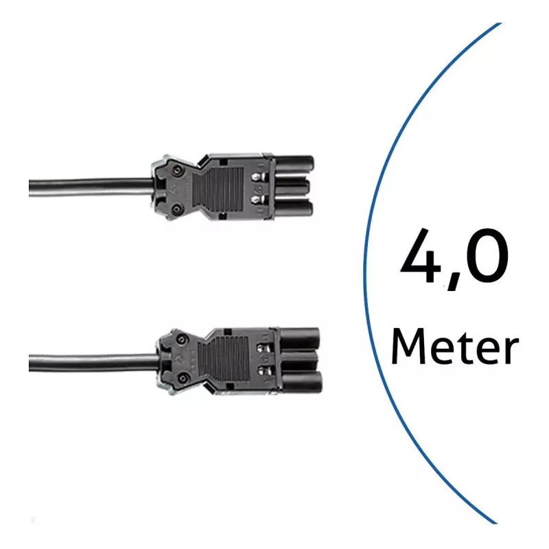 BACHMANN GST18i3 Power Extension Cable 4m Black