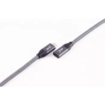 ShiverPeaks BASIC-S USB-C prailginimo laidas, USB 3.2 Gen 2, 2,0 m, juodas