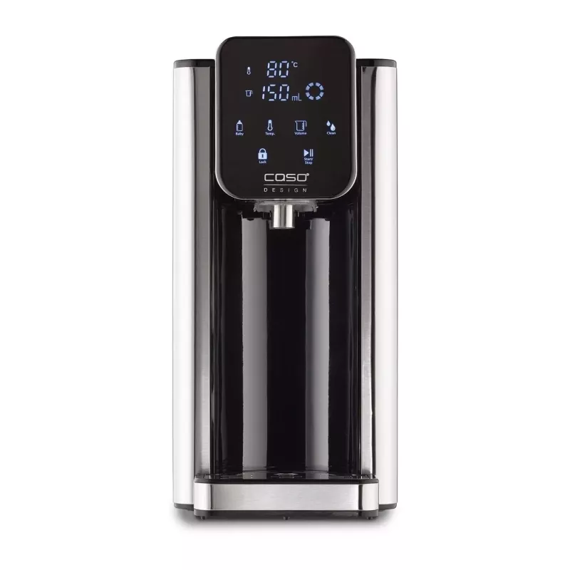 CASO HW 666 Inox Turbo karšto vandens dozatorius 2,7L 2600W nerūdijantis plienas/juoda