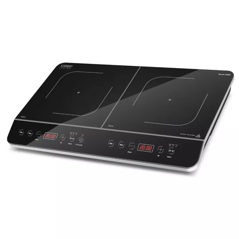 CASO Touch 3500 indukcinė kaitlentė su 2 kaitvietėmis, juoda