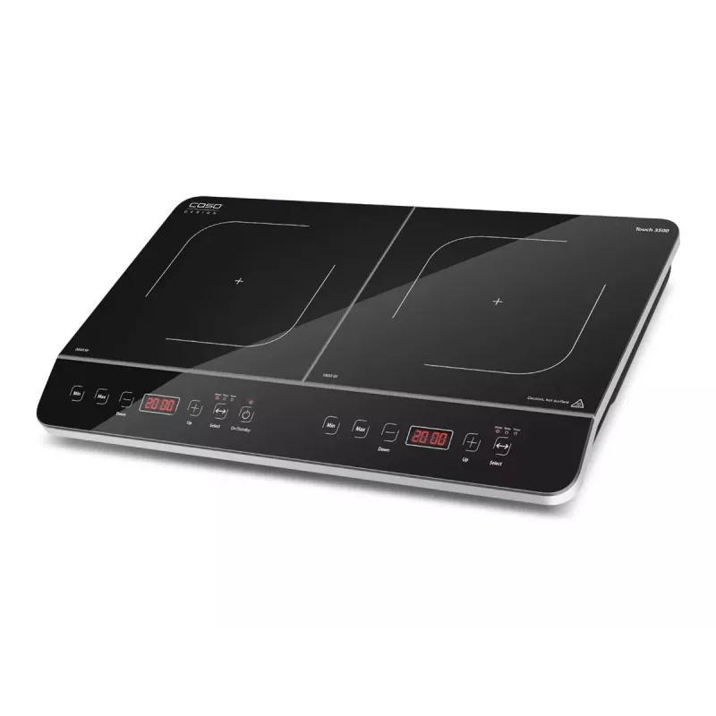 CASO Touch 3500 indukcinė kaitlentė su 2 kaitvietėmis, juoda