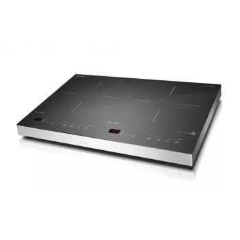 CASO S-Line 3500 laisvai pastatoma indukcinė kaitlentė, 2 kaitvietės, jutiklinis valdymas, juoda, 3500 W