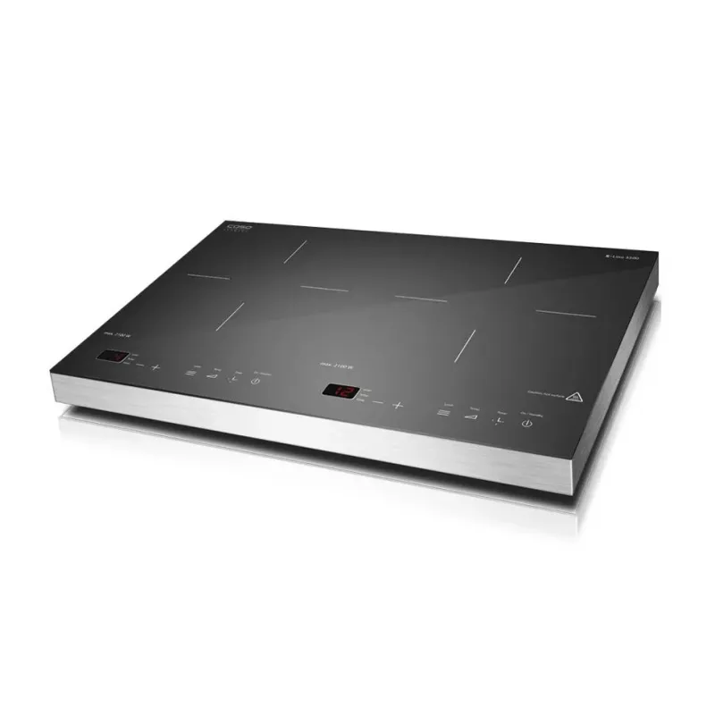 CASO S-Line 3500 laisvai pastatoma indukcinė kaitlentė, 2 kaitvietės, jutiklinis valdymas, juoda, 3500 W