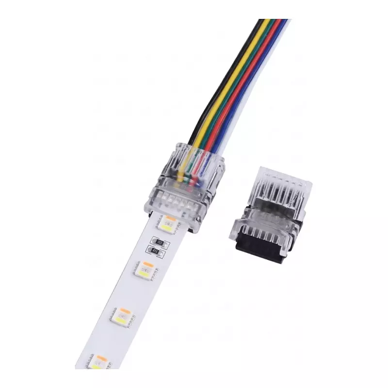 SYNERGY21 LED FLEX Strip Easy Connect Strip to Wire 12mm RGB-CCT (RGB-WW) Jungtis