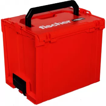 FISCHER L-BOXX FLB 374 tuščia įrankių dėžė, raudona/juoda