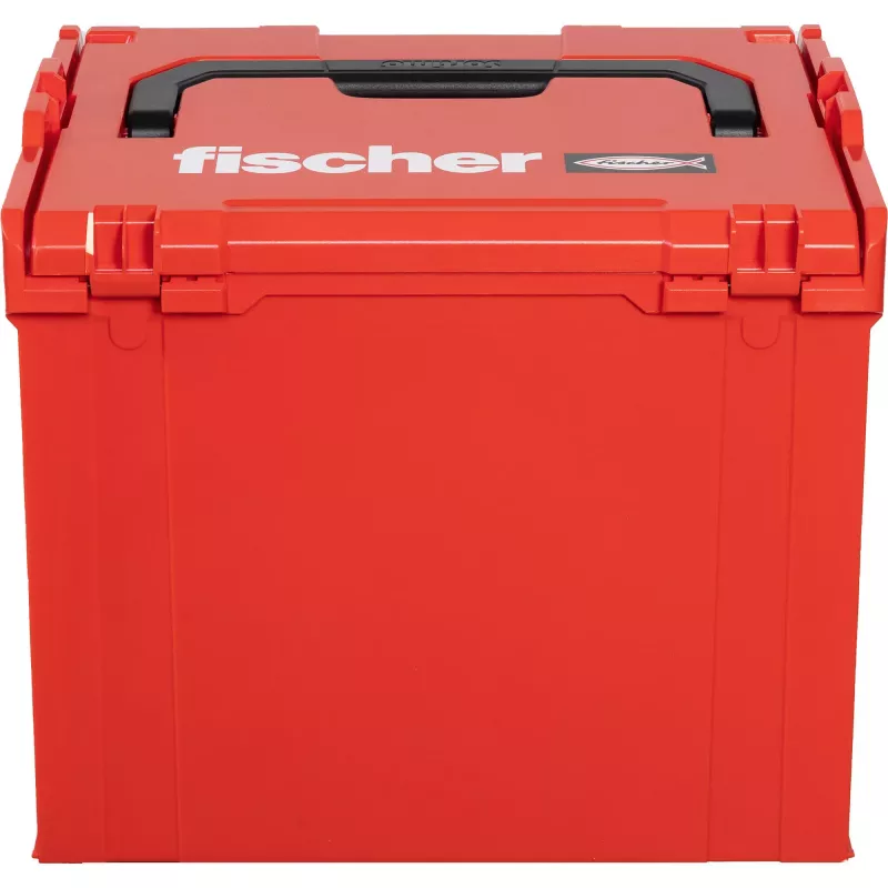 FISCHER L-BOXX FLB 374 tuščia įrankių dėžė, raudona/juoda