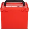 FISCHER L-BOXX FLB 374 tuščia įrankių dėžė, raudona/juoda
