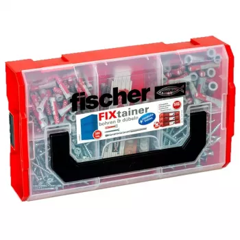 Fischer FIXtainer Gręžtuvų ir Kaiščių Asortimento Dėžė 160 vnt.