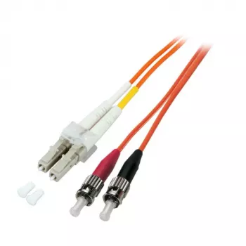 EFB-Elektronik ECOFIBER Duplex Jumper LC-ST 50/125µm OM2 LSZH Orange 2,0mm 50m