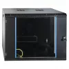 EFB 19 inch sieninis 9U stovas, fiksuotas, vienos sekcijos, RAL 9005, gylis 600 mm