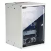EFB 10-Inch sieninis spintos korpusas 9U 300mm gylio šviesiai pilkas (RAL 7035) su apsauginiu stiklo durimis